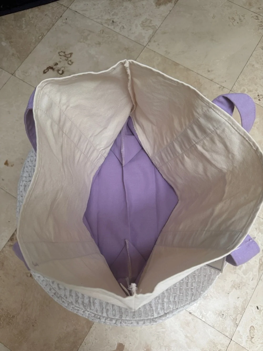 NWT Trader Joe’s Lavender Tote - Picture 3 of 7